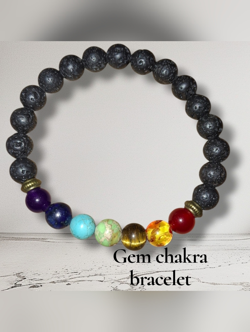 Unisex Gemstone Chakra Bead Stretch Bracelet Yoga Crystal Healing